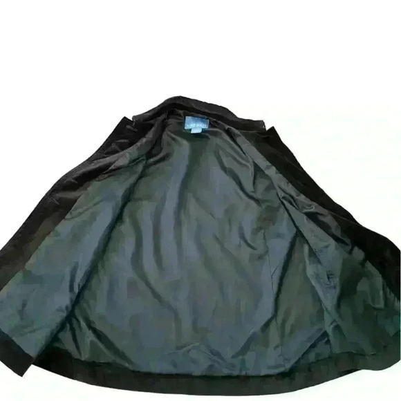 Vintage Nine West Velvet Cape/Wrap Size S Dark Green Button front Oversized Fall - Picture 8 of 15